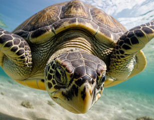 The sea turtle is a marine reptile that has existed for over 150 million years They are fascinating adapted creatures found in all the world's oceans