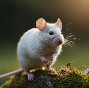 The white field mouse, also known as the white-bellied field mouse (Apodemus sylvaticus), is a cute little rodent found in Europe, Asia and North Africa