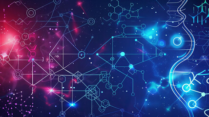 Obraz premium health care and science icon pattern medical innovation concept background., generative ai