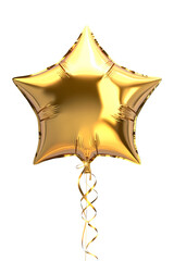 Gold star balloon - AI Generated