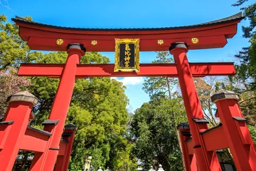 Fototapeten 敦賀市、気比神宮の大鳥居（日本三大木造鳥居） © yako