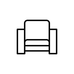 Sofa icon vector isolated on white background. sofa icon illustration. furniture