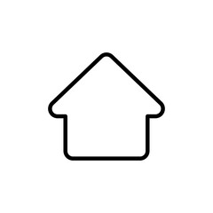 Fototapeta premium Home icon vector isolated on white background. House vector icon. Address