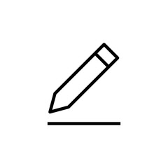 Fototapeta premium Edit icon vector isolated on white background. Pencil icon. sign up Icon vector. edit text