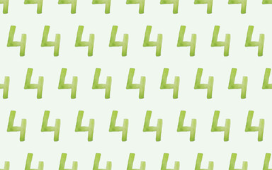 Number. seamless pattern. watercolor room. watercolour. watercolor background. seamless background. background. figure. vector. different shades. on a white background.