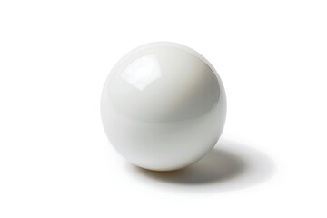 Geometric Perfection: Glossy White Sphere