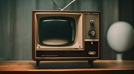 Retro old television for Television Day