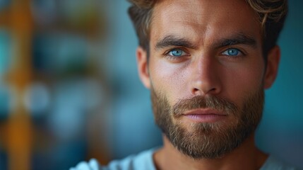 close up portrait of a man