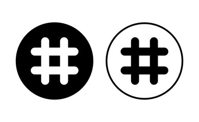 Hashtag icon set. hashtag symbol