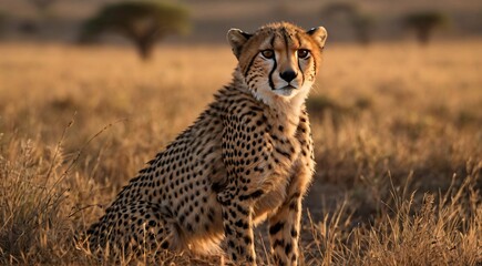 "Fleet-footed Feline: Capturing the Essence of the Cheetah"
