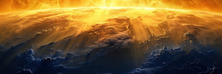 Abstract Background Gradient Sunspot Yellow, Background HD For Designer