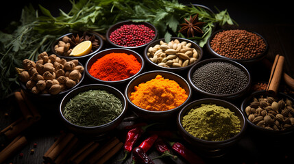 spices and herbs - Powered by Adobe