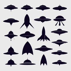 ufo silhouette collection design