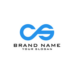 CS initial letters infinity monogram logo