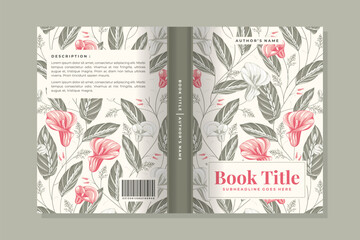 floral book cover vector 25