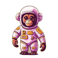 Fototapeta premium Simios astronautas