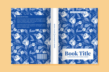 floral book cover vector 23