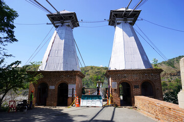 Santa Fé de Antioquia, Antioquia, Colombia; Passage to the wooden western bridge.