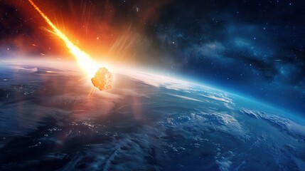 The concept of National asteroid day. Background for science, education, and business.