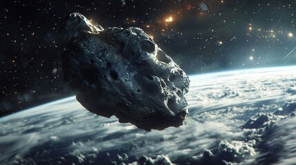 The concept of National asteroid day. Background for science, education, and business.