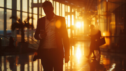 businessman at the airport