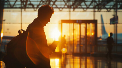 businessman at the airport