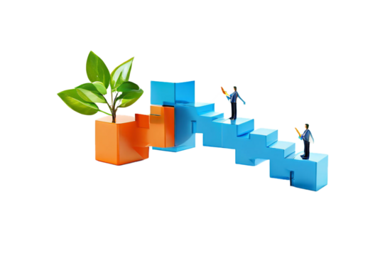 growing chart with growing  transparent background