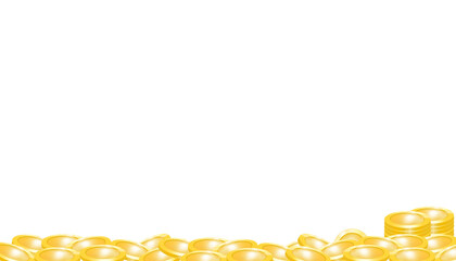 isolated gold coins money transparency png