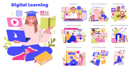 Digital Learning Vector illustration - 774531809