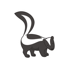 Vector illustration of a skunk