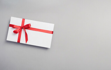 Blank gift tag and card adorned with ribbon for any occasion