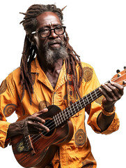 Reggae Musician With Guitar