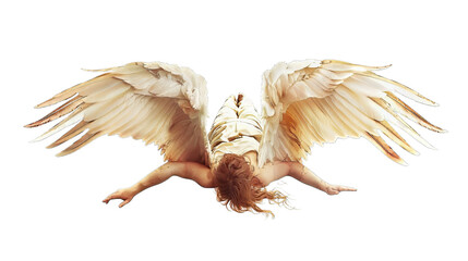 Angel Falling Down Isolated