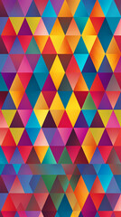 Seamless multi-colored rhombus pattern