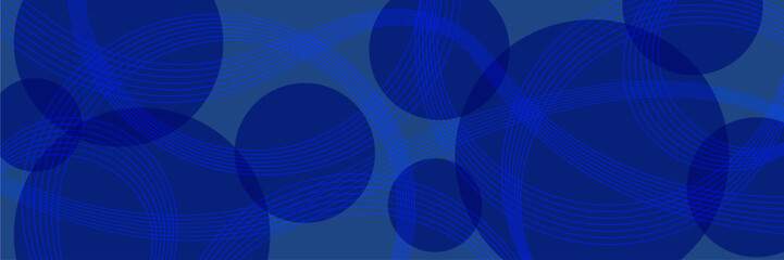 青い波のようなラインの抽象的なベクター背景素材