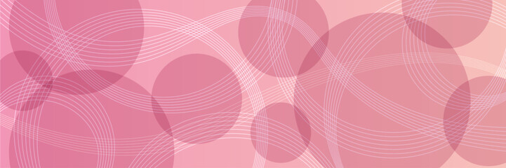 ピンク色の波のようなラインの抽象的なベクター背景素材