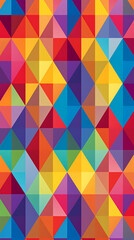 Fototapeta premium Seamless multi-colored rhombus pattern