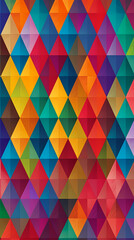 Seamless multi-colored rhombus pattern