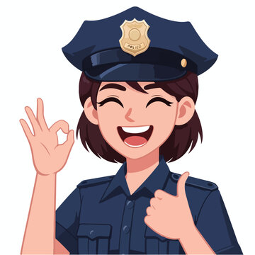 police vector image