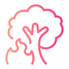 wildfire gradient icon
