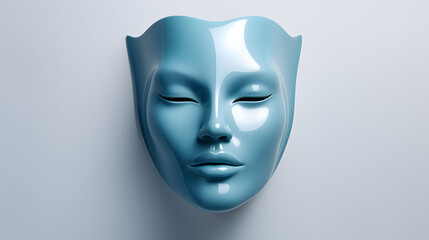 Face Mask beauty icon 3d - obrazy, fototapety, plakaty