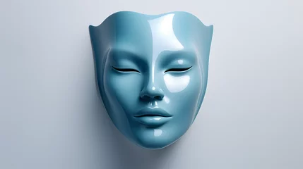 Foto op Canvas Face Mask beauty icon 3d © arnanda