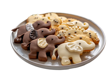 Animal Cookies on A Plate