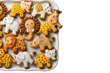 Animal Cookies on A Plate