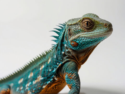Lizard photo studio side portrait