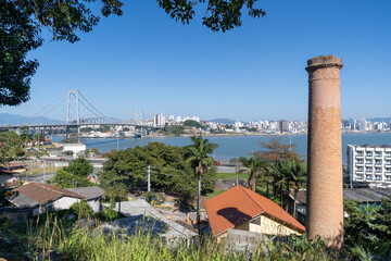 View over the noble city of Jurere near Florianopolis, state Santa Catarina, Brazil. Chic and...