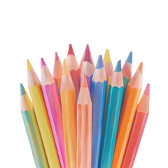 Fototapeta premium Colored pencils in a glass