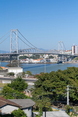 View over the noble city of Jurere near Florianopolis, state Santa Catarina, Brazil. Chic and...