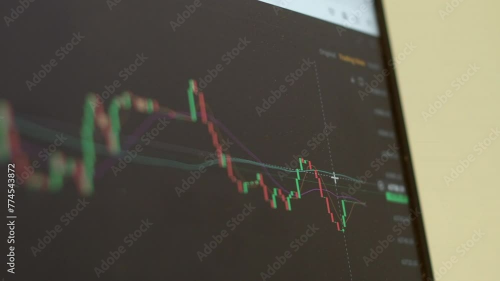 Poster axis cursor on compute screen shows real time stock valuation chart