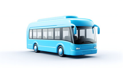 Bus Icon Travel 3d
